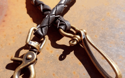 Wallet Chain mit solidem Messing-Karabiner.